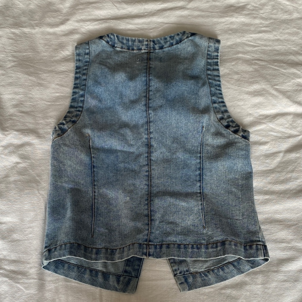 Vigoss Sky Blue Denim Vest - Picture 5 of 5
